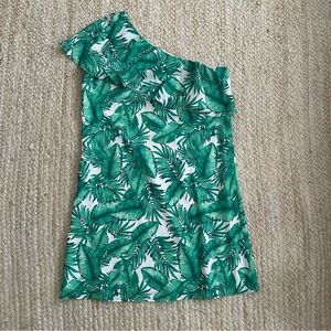 Gianni Bini Palm One Shoulder Dress Size Medium